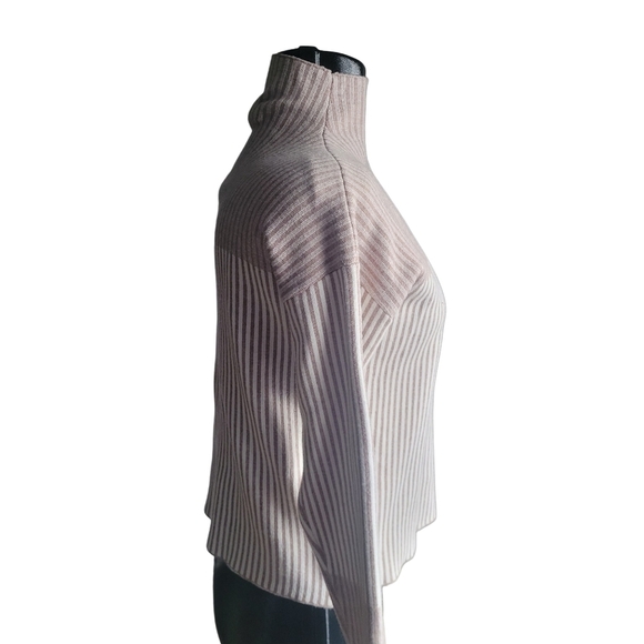 Rachel Zoe Tan and Ceam Mock Neck Sweater S - Picture 4 of 7
